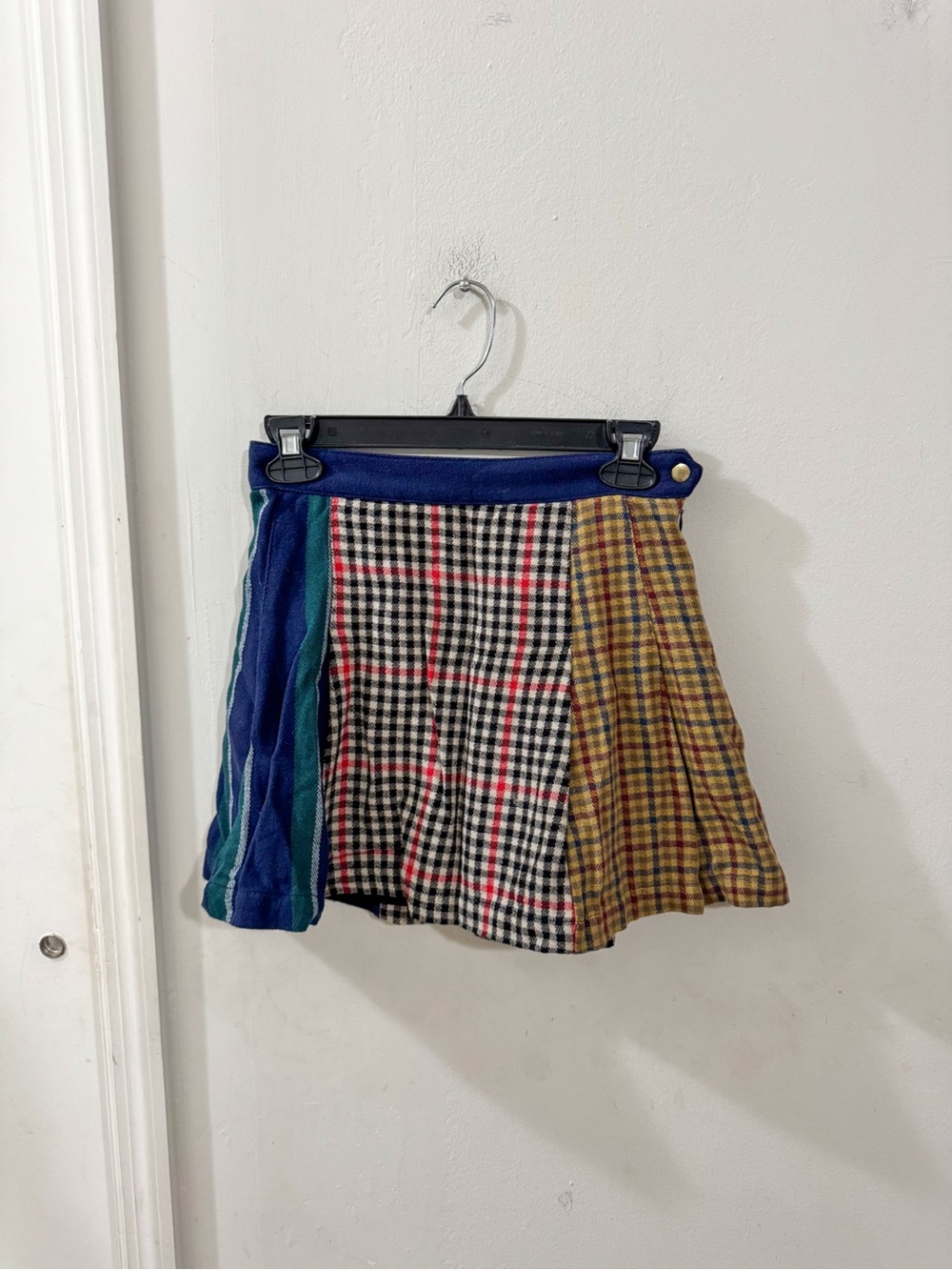 Rowing Blazers for Target, Patchwork Plaid Mini Skirt, size 0